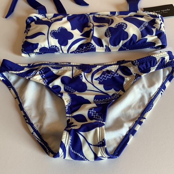Kate Spade Shoulder Bowtie 2 piece swim - Picture 7 of 12
